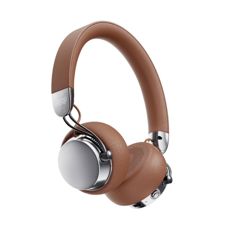 Audífonos bluetooth QCY Era 7 marrón detalle diadema