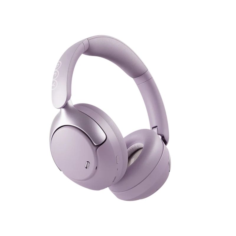 Audífonos bluetooth on ear QCY H3 Pro almohadillas acolchadas Morado Frontal-oblicuo