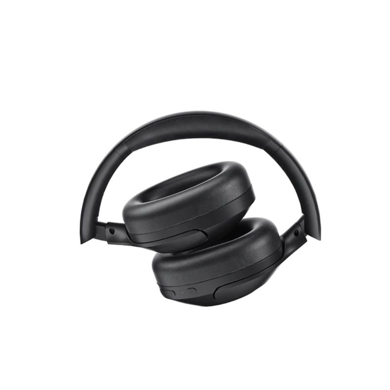 Audífonos bluetooth on ear QCY H3 Lite almohadillas acolchadas Negro Lateral plegado