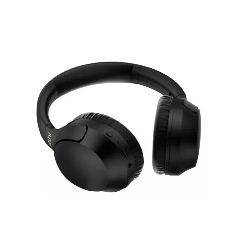 Audífonos bluetooth on ear QCY H3 Lite almohadillas acolchadas Negro Frontal-oblicuo