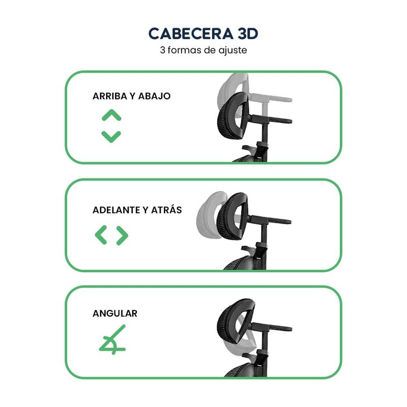 Silla ergonómica Evox Advance E8-B reclinable negra  características