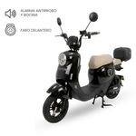 Bicimoto eléctrica KIRA velocidad máxima 25 km/h negra especificaciones