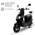 Moto eléctrica Tera velocidad máxima 50 km/h gris especificaciones