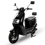 Moto eléctrica Futur Tera autonomía 40 a 45 km color negro vista frontal oblicua