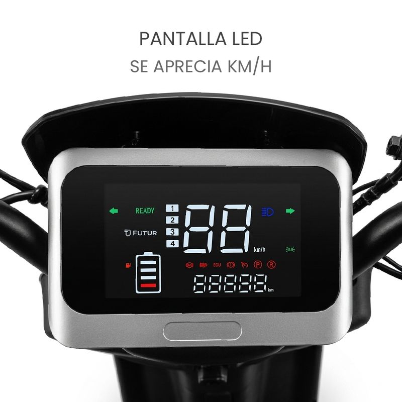Moto eléctrica Futur Tera autonomía 40 a 45 km color negro