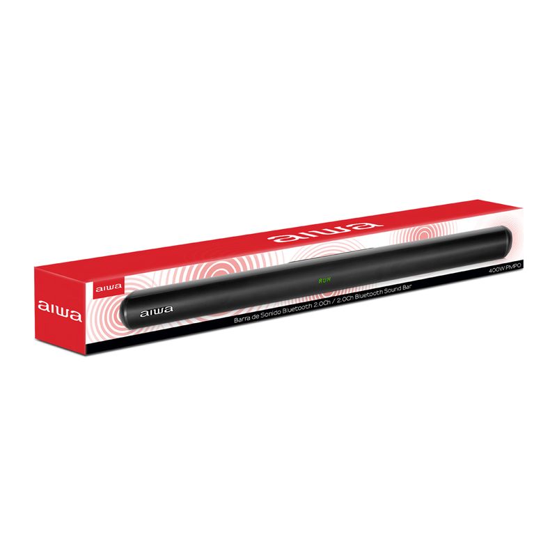 Barra de sonido Aiwa negro producto completo