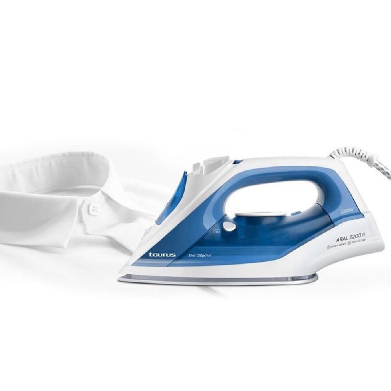 Plancha a vapor Taurus Aral 2200 II 2200W celeste beneficios
