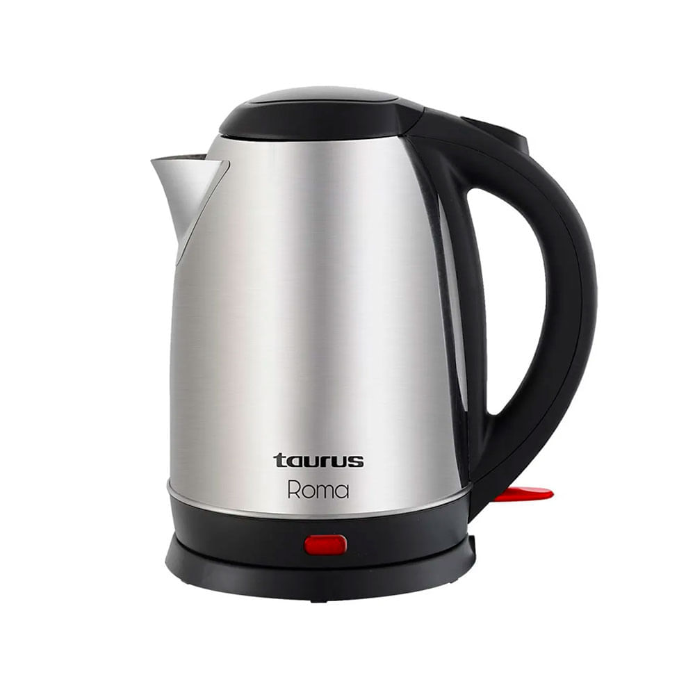 Hervidor eléctrico Taurus Roma, 1500W, capacidad 1.8 litros, acero inoxidable, apagado automático, inox