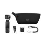 Cámara DJI Osmo Pocket 4 con grabación 4K vista de accesorios