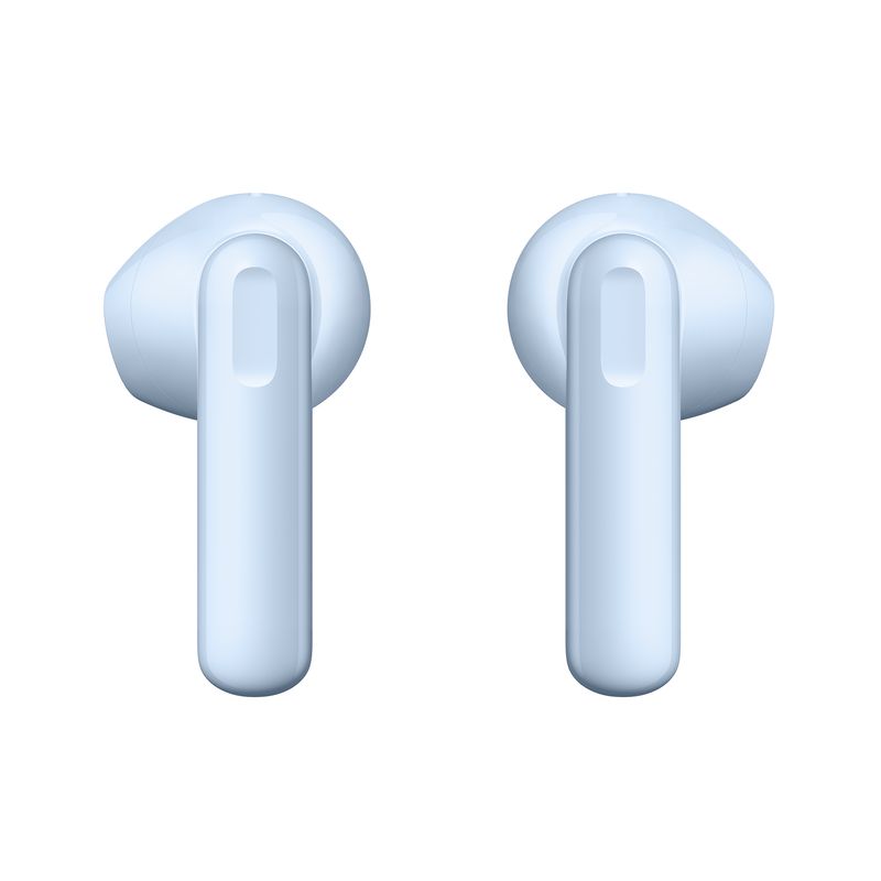 Audífonos bluetooth True Wireless Huawei FreeBuds SE 2 hasta 40 horas celeste vista frontal detalle de audífonos inalámbricos