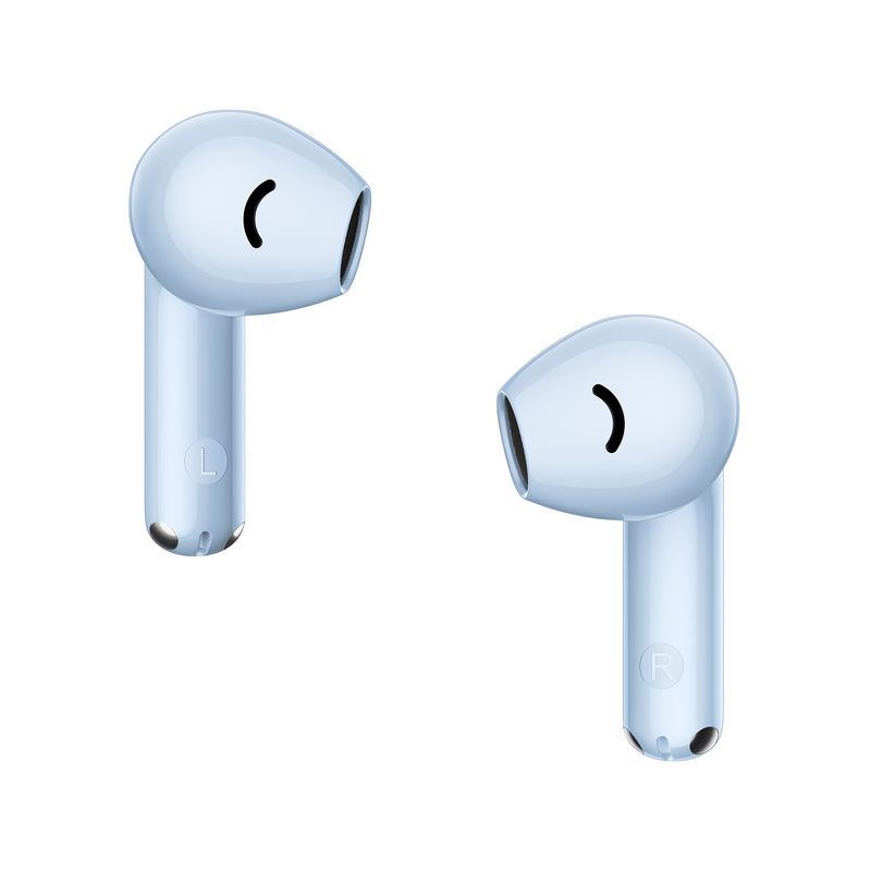 Audífonos bluetooth True Wireless Huawei FreeBuds SE 2 hasta 40 horas celeste vista perspectiva detalle de audífonos inalámbricos