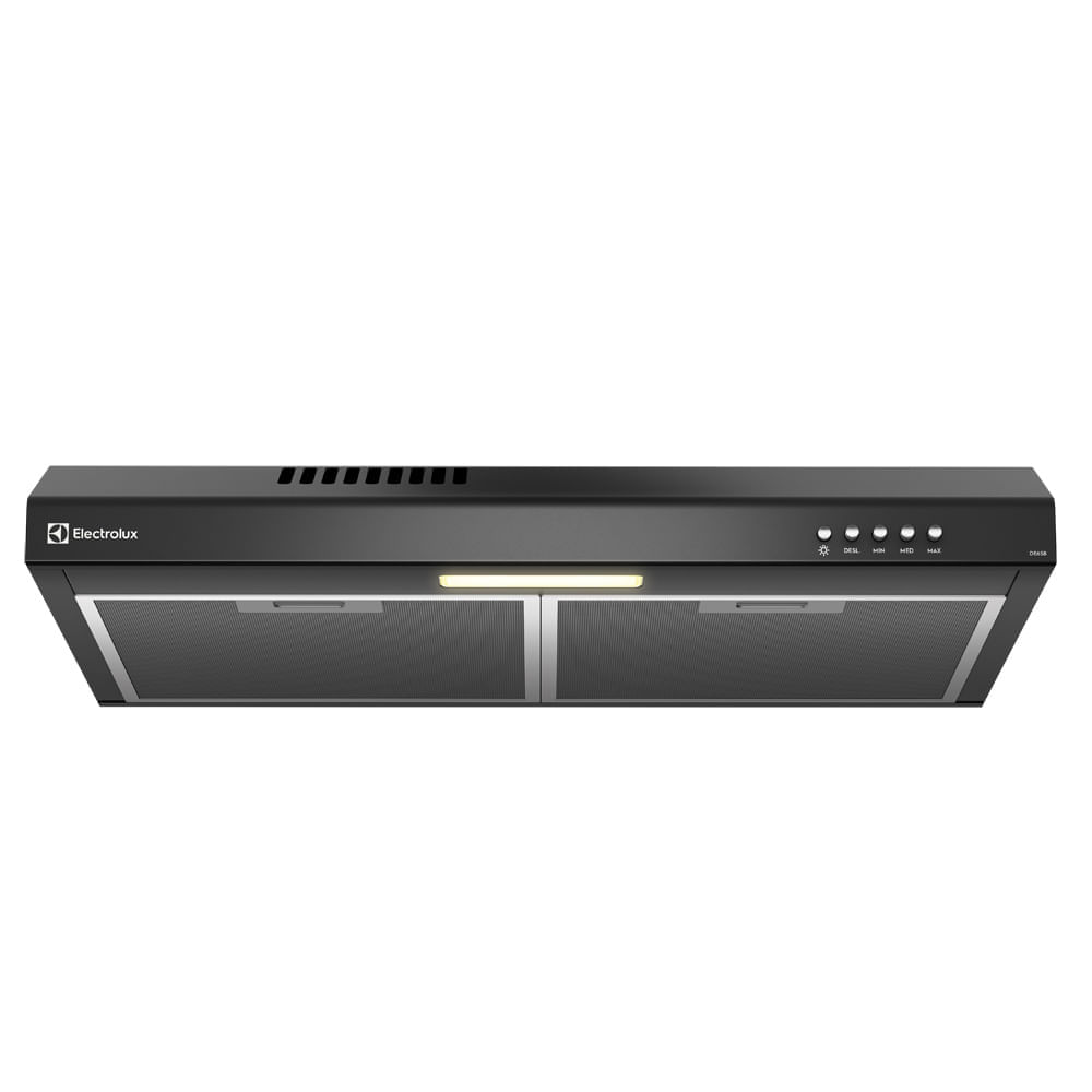 Campana extractora Electrolux DE6SB, 60 cm, 3 velocidades, iluminación LED, negro
