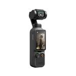 Cámara DJI Osmo Pocket 4 Creator Combo con grabación 4K vista frontal oblicua