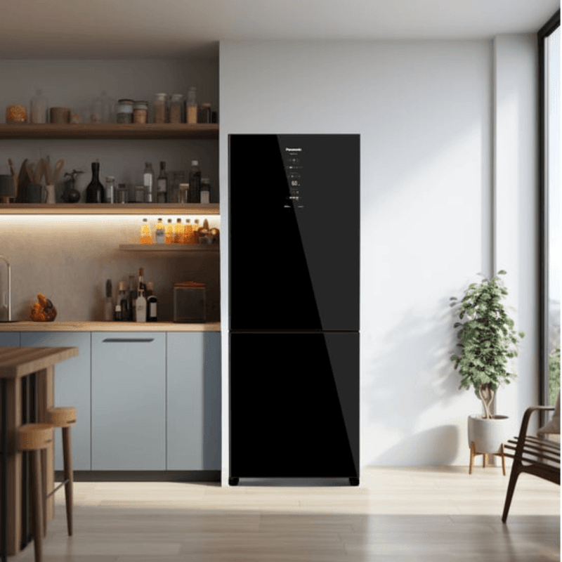 Refrigeradora Panasonic 450L No Frost Inverter Negra ejemplo