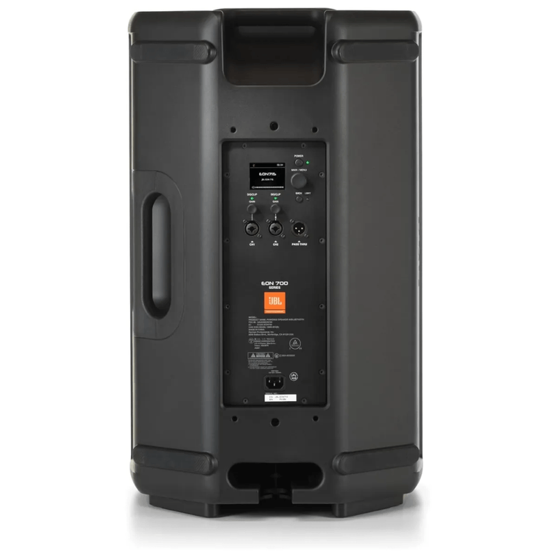 Parlante JBL EON715 negro vista trasera