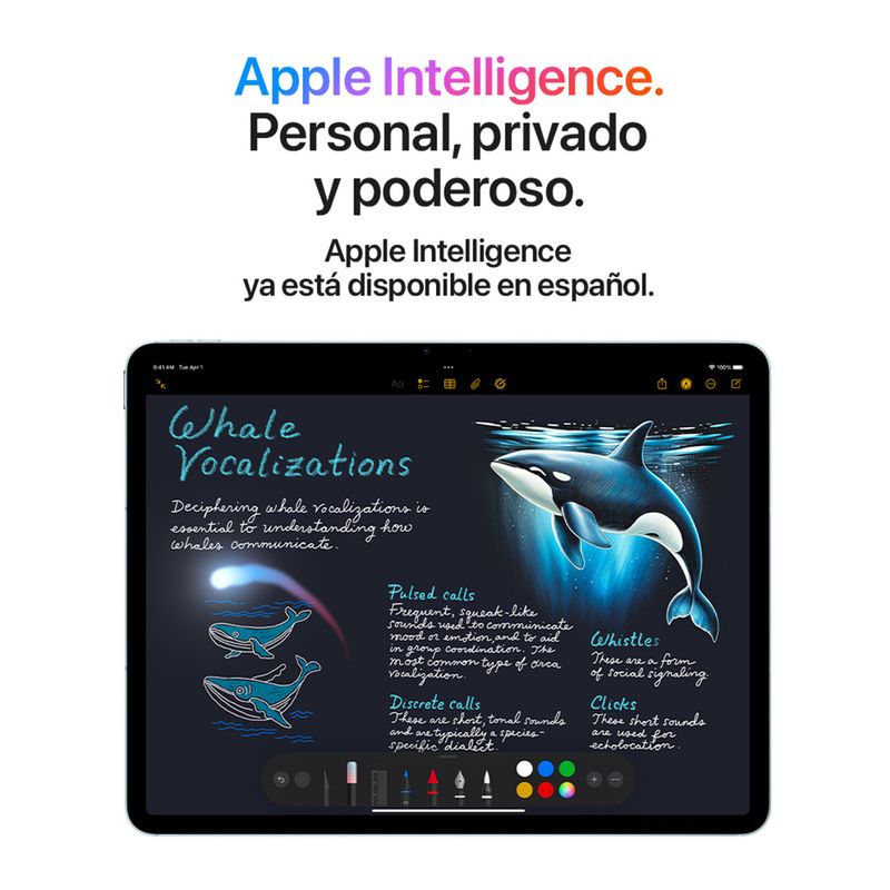 iPad Air 11 M4 128GB 12GB RAM space gray sistema