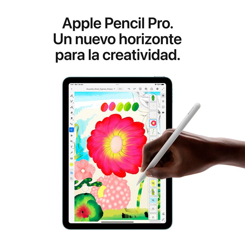 iPad Air 11 M4 128GB 12GB RAM space gray pencil