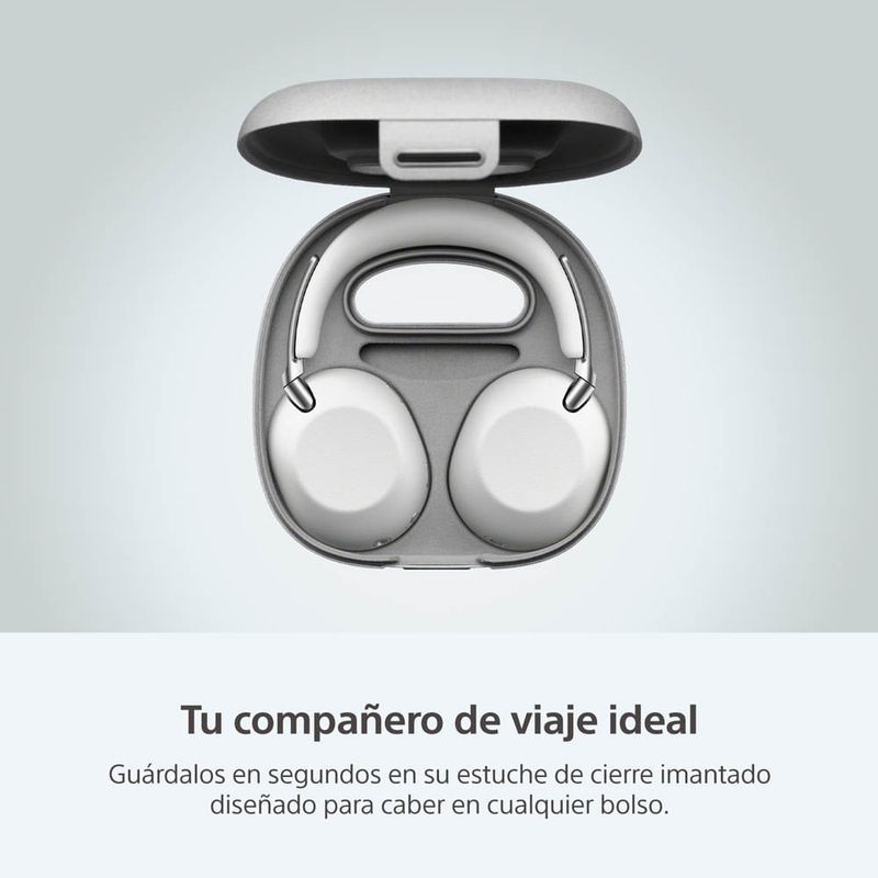 Audífonos Sony WH-1000XX blanco diseño plegable