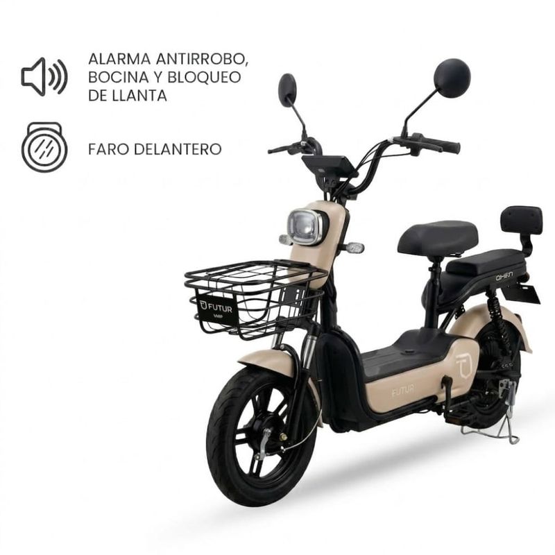 Bicimoto-electrica-Futur-Oxen-350W-35km-25km-h-greige-bateria-especificaiones