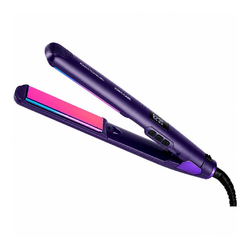 Alisadora Taurus Plasma Slim Titanium 210C 7 niveles morada frontal
