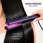 Alisadora Taurus Plasma Slim Titanium 210C 7 niveles morada frontal beneficio