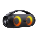 Parlante Aiwa Boombox TWS negro vista diagonal