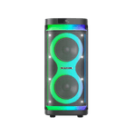 Torre de sonido Aiwa negro vista frontal