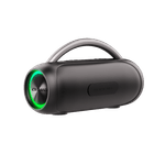 Parlante Aiwa AW-S10BT negro iluminación RGB encendida