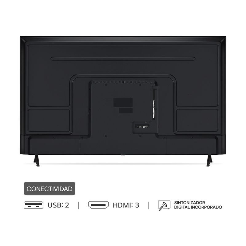 Smart TV LG 43 pulgadas 4K UHD 43UA7300PSB vista dorsal