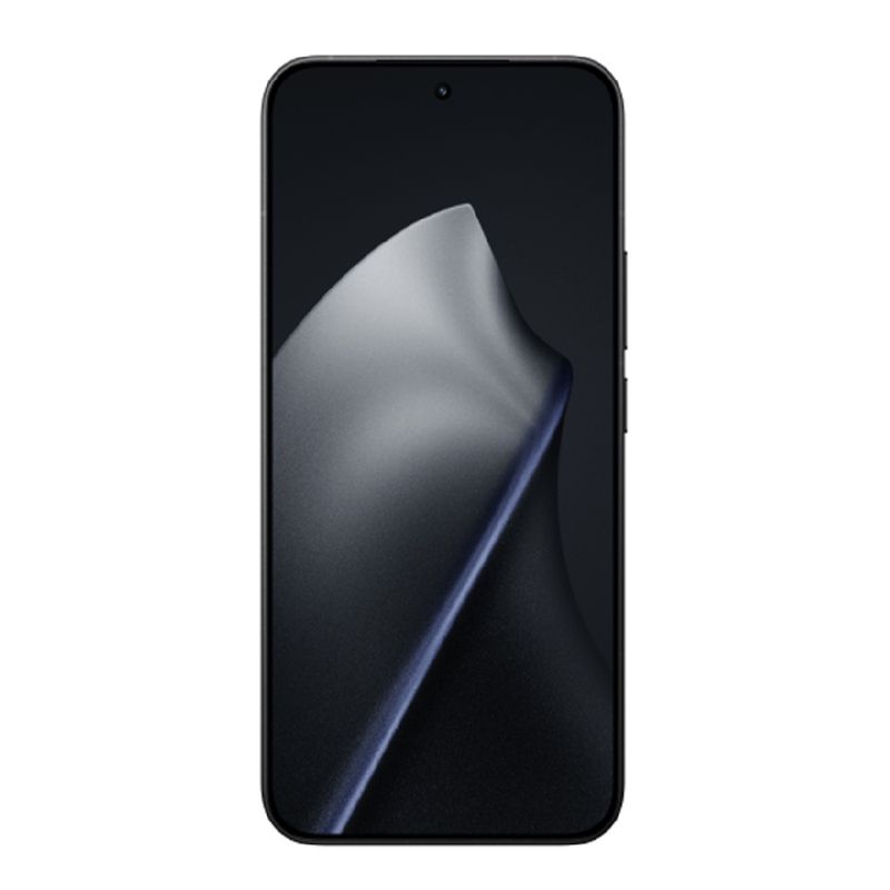 Celular Xiaomi 15T Pro black 512GB vista frontal pantalla encendida