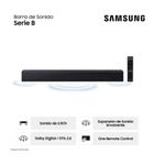 Soundbar Samsung HW-B400F/PE negro diseño compacto