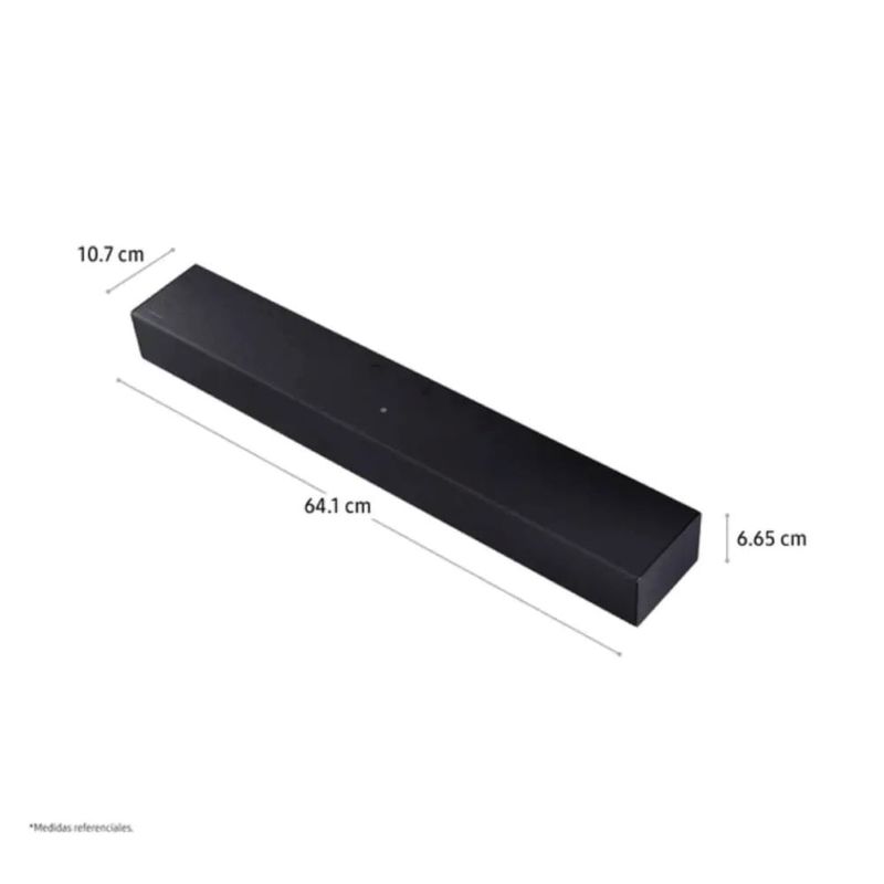 Soundbar Samsung HW-B400F/PE negro producto completo