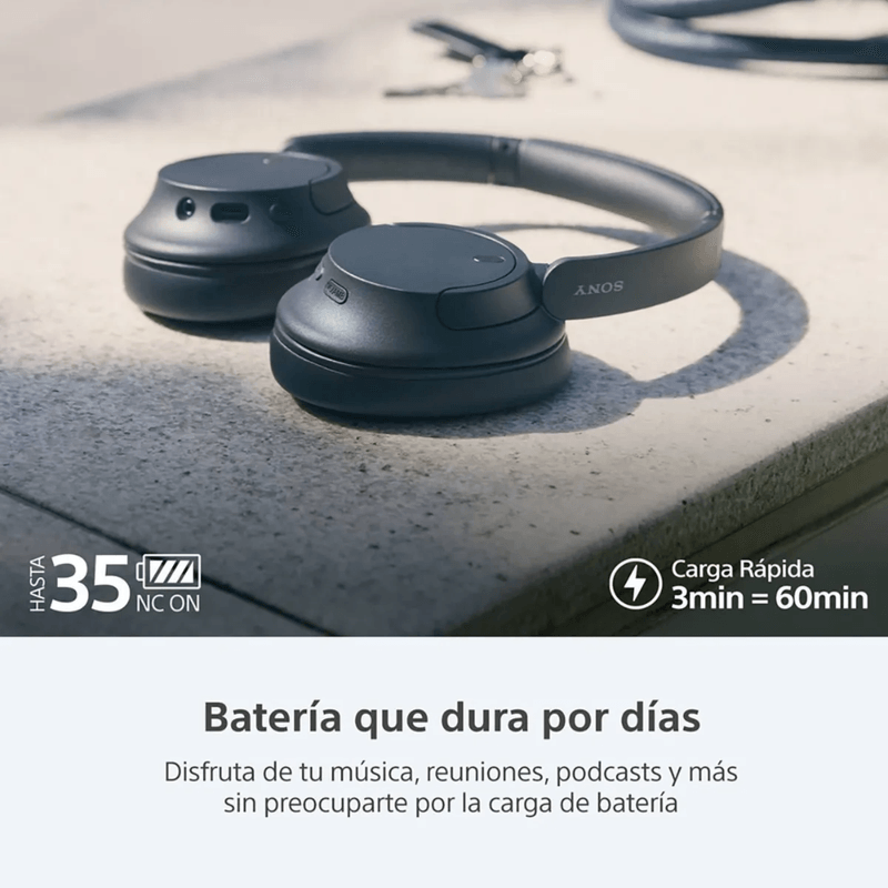 Audífonos Sony WH-CH720N negro comandos de voz