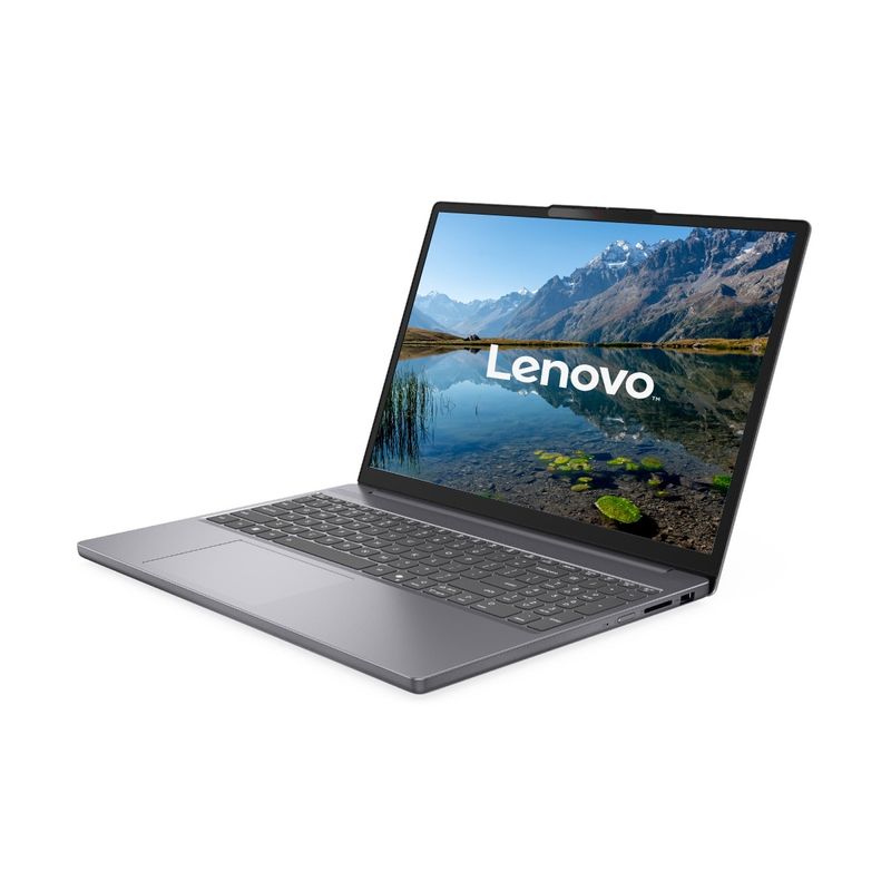 Laptop Lenovo IdeaPad Slim 3 con Intel Core i7 SSD 512GB luna grey vista frontal oblicua