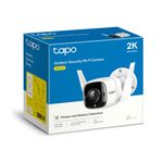 Cámara TP-Link Tapo C310 3MP Wi-Fi MicroSD 64GB exterior frontal empaque