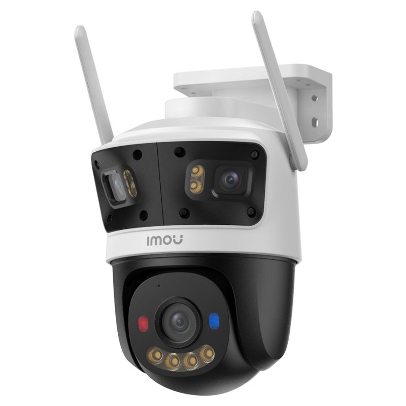 Cámara IMOU Cruiser Triple 3K Wi-Fi exterior IP66 blanca frontal oblicuo