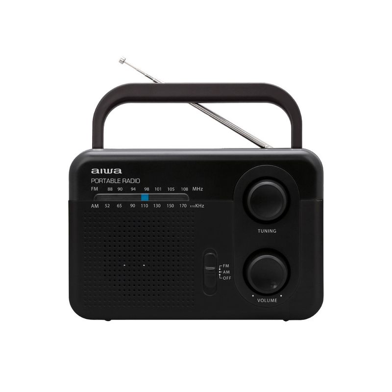 Radio portátil Aiwa AWFML4 negro vista frontal