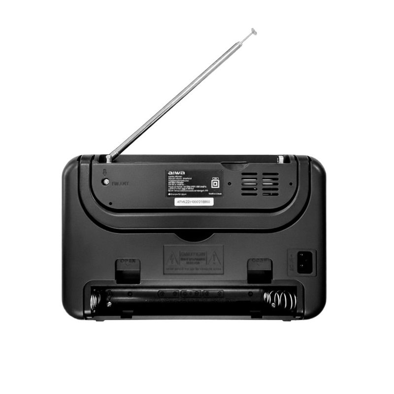 Radio portátil Aiwa AWFML4 negro diseño compacto