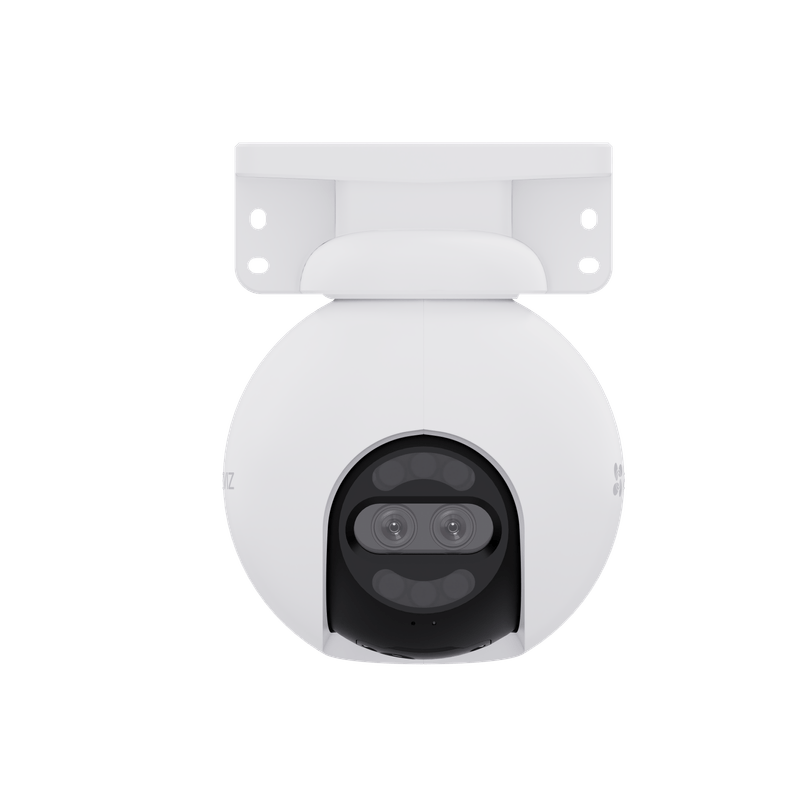 Cámara seguridad EZVIZ H80x Dual 4K Wi-Fi exterior blanca frontal