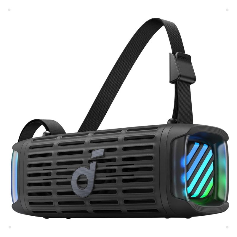 Parlante Bluetooth Soundcore Boom 3i 50W IP68 negro vista frontal