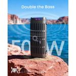 Parlante Bluetooth Soundcore Boom 3i 50W negro toma principal para playa