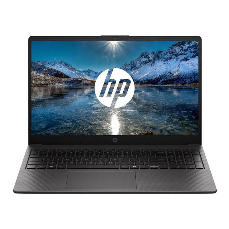 Laptop HP 250R G10 15.6 pulgadas con 16GB RAM SSD 512GB negro vista frontal
