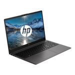 Laptop HP 250R G10 15.6 pulgadas con 16GB RAM SSD 512GB negro vista frontal oblicua