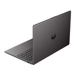 Laptop HP 250R G10 15.6 pulgadas con 16GB RAM SSD 512GB negro vista dorsal oblicua