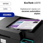 Impresora Epson EcoTank L6370 Wi-Fi dúplex con tintas T504 características