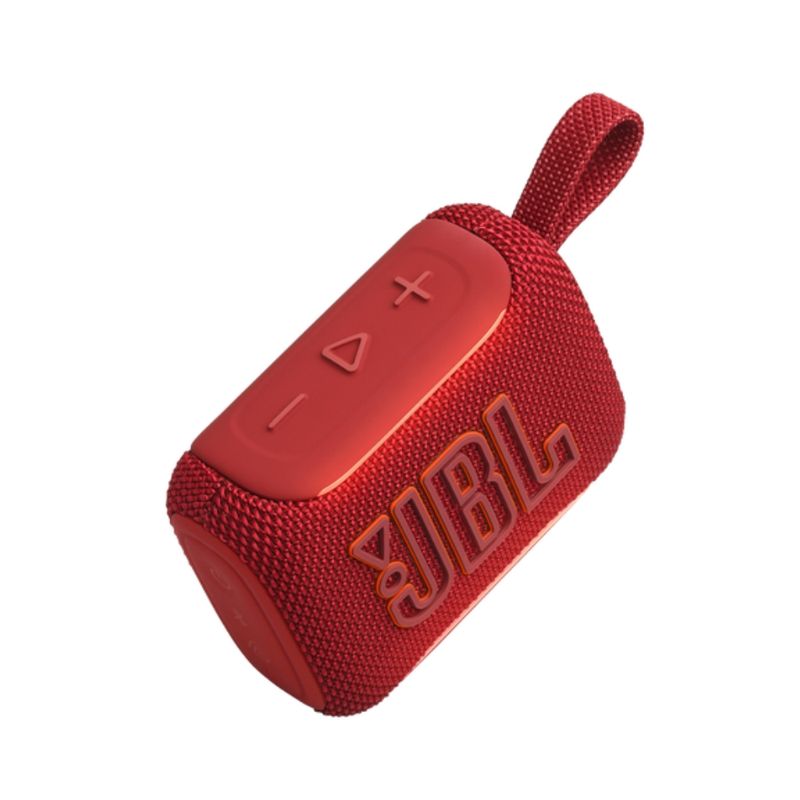 Parlante Bluetooth JBL Go 5 4.8W RMS Auracast rojo vista superior