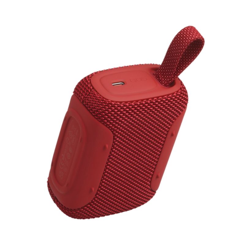 Parlante Bluetooth JBL Go 5 audio USB-C rojo toma posterior