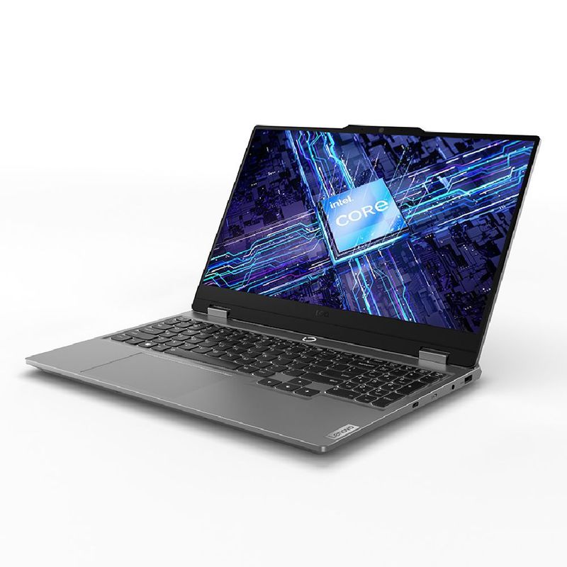 Laptop Lenovo LOQ 15IAX9 i5 16GB SSD 512GB RTX3050 gris frontal