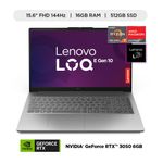 laptop lenovo loq 15ARP10E 15.6 AMD Ryzen 7 512GB SSD 16GB RAM luna grey especificaciones