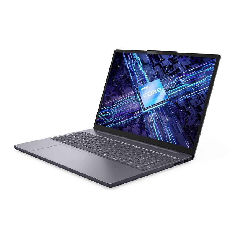 Laptop Lenovo IdeaPad Slim 3 i5 16GB SSD 512GB 15.3 gris frontal